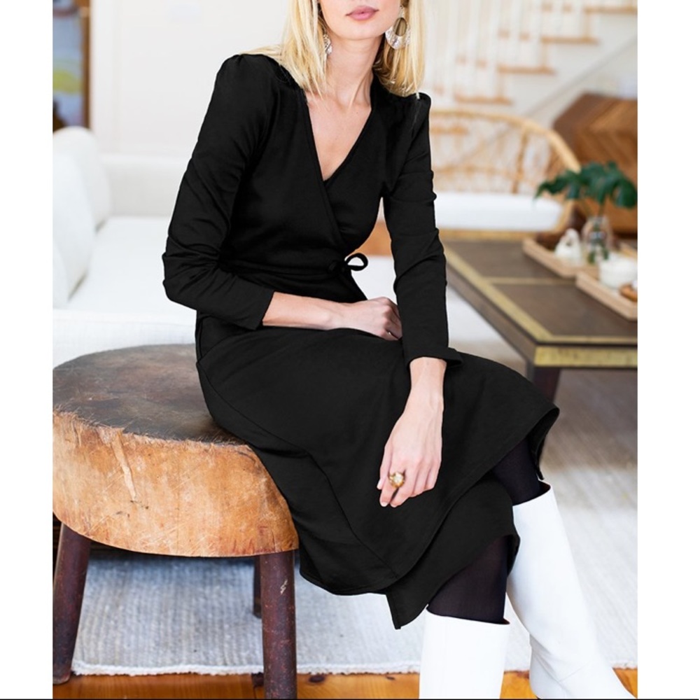 Emerson Fry Ballet Dress- Black Ponte - Picture 3 of 5
